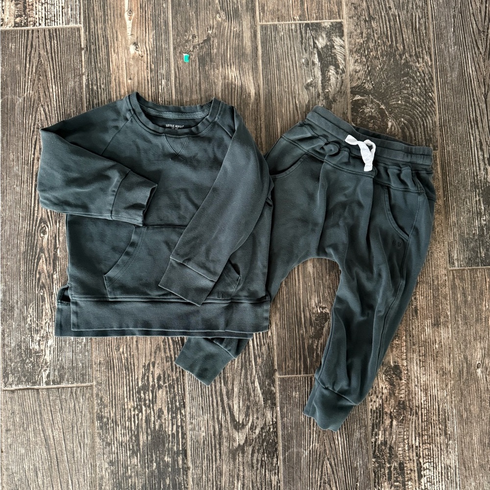 Little Bipsy Green Sweatshirt and Jogger Set